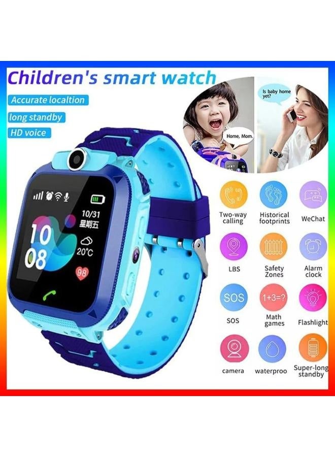 Nabi Children's Smartwatch LBS Tracker Intelligent Watch with Call SOS Voice Chat Digital Camera Game for Children Boys and Girls Student With Touch Screen for Children Birthday Gifts - Image 5