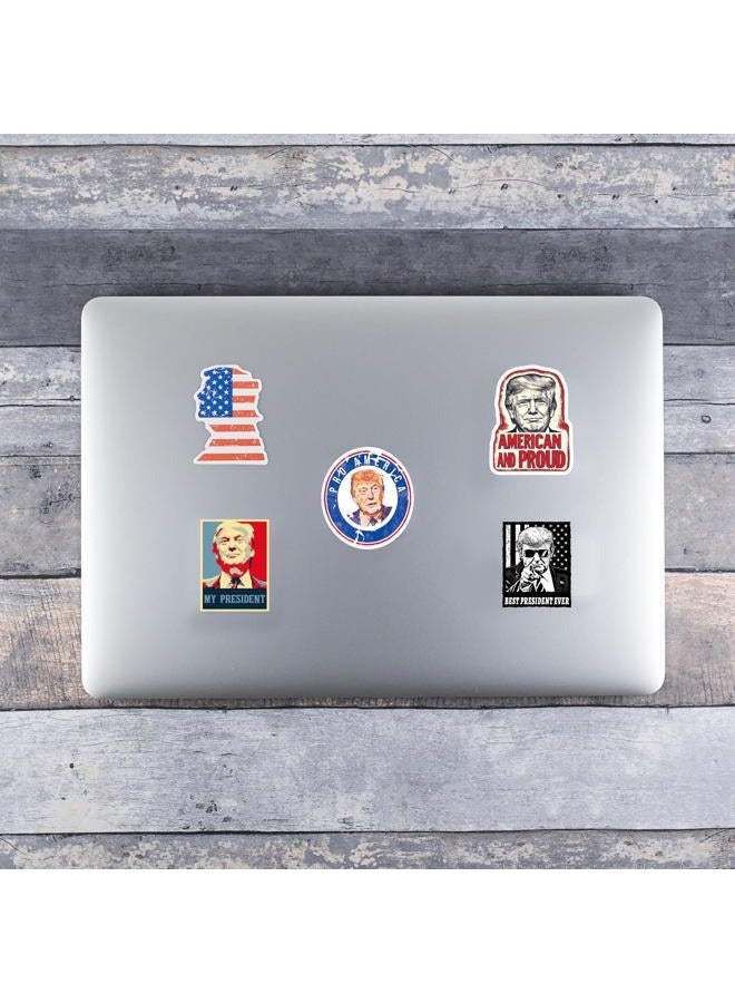 Amazefull 100 Pack Donald Trump 2024 Stickers, Bumper Sticker, Trump Decal for Laptop, Phone, Car, Water Bottle - Image 5