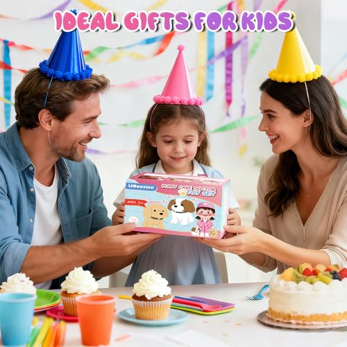 UBeesize طقم طبي للأطفال من UBeesize للأعمار 3-5 سنوات مع كلب محشو تفاعلي مجموعة ألعاب طبيب الأطفال مع أدوات طبية وزي طبيب مجموعة ألعاب للأطفال هدية للفتيات من أعمار 3-5 سنوات باللون الوردي - Image 5