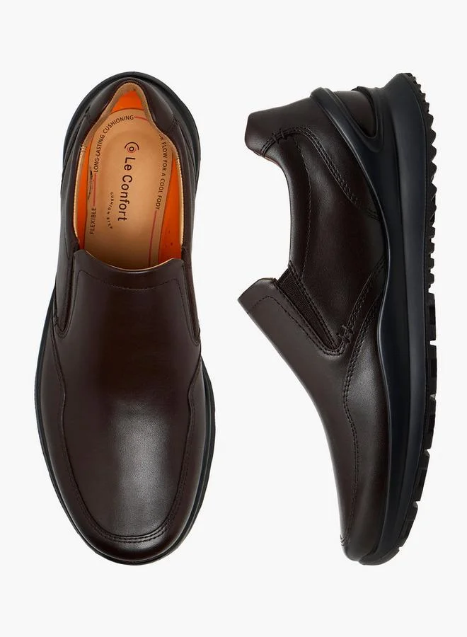 لو كونفورت Men Leather Slip-On Loafers