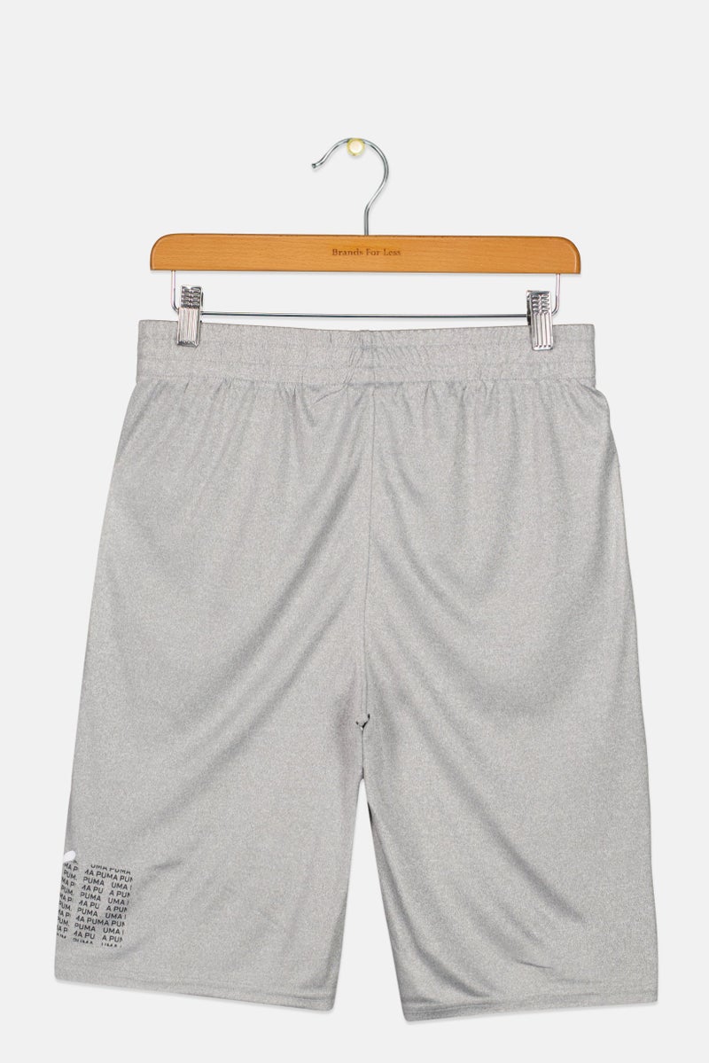 PUMA Kids Boy Sportswear Fit Training Shorts, Grey - Image 2