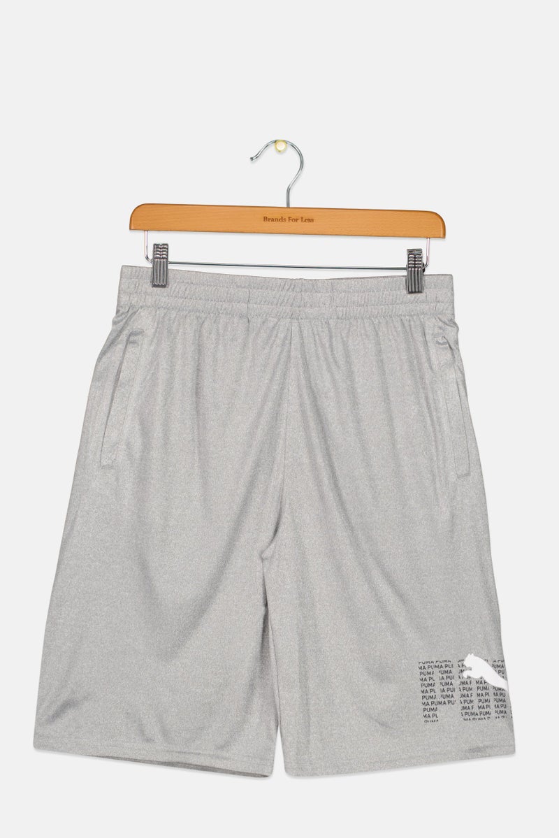 PUMA Kids Boy Sportswear Fit Training Shorts, Grey - Image 1