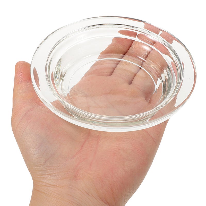 3pcs Wax Warmer Dish: Transparent Wavy Aromatherapy Dish Warmer Plate - Wax Melt Replacement Tray For Massage Spa - Image 2
