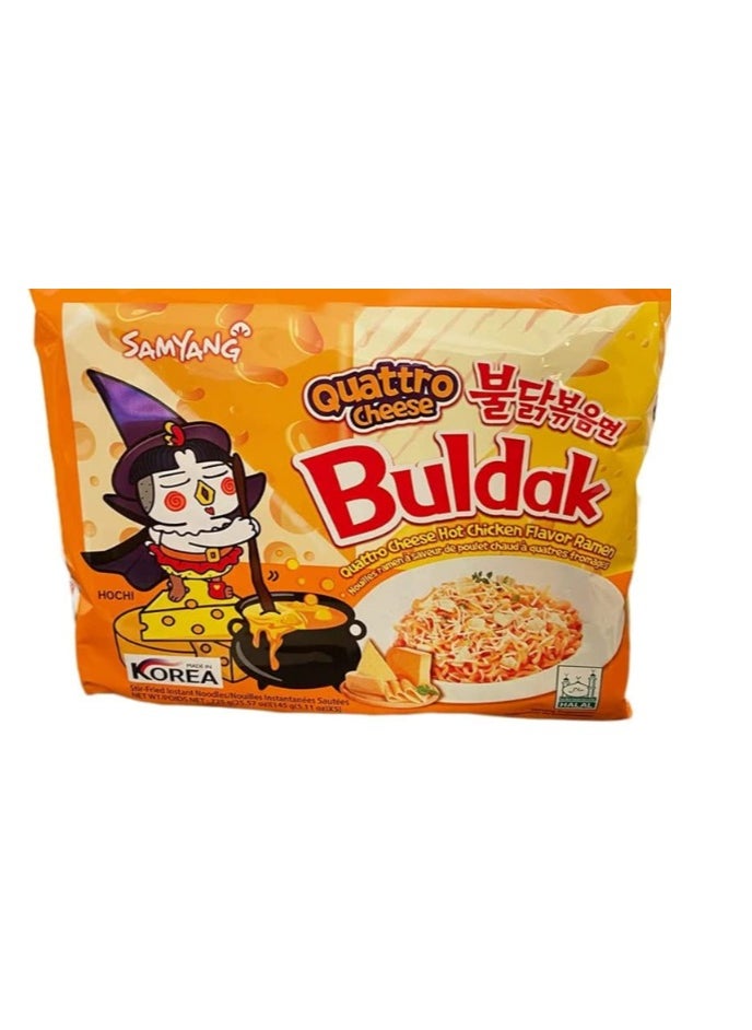 SAMYANG - Samyang Buldak Quattro Cheese Ramen Hot Chicken Noodles 140 g - Image 1