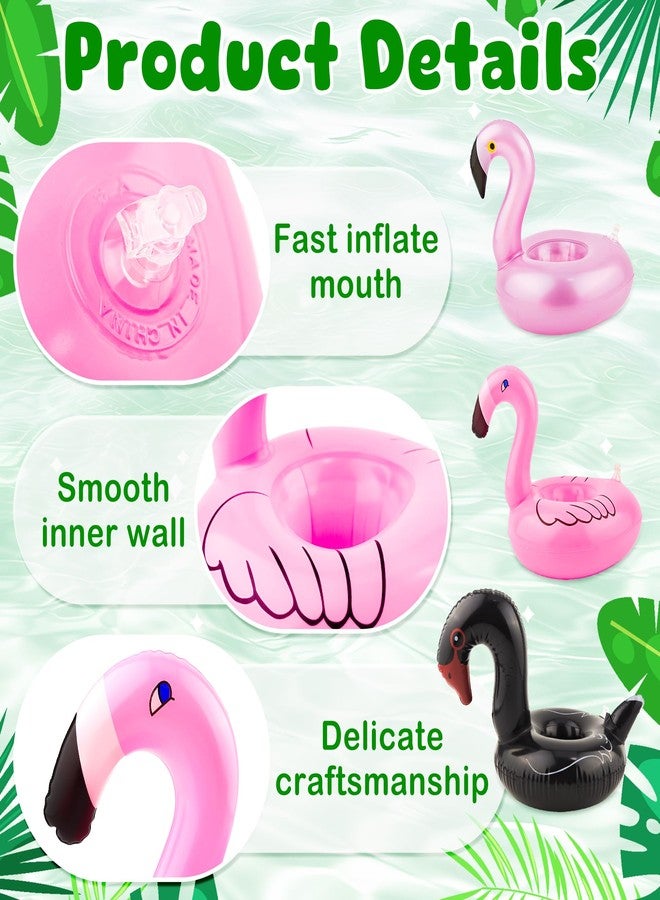 iShyan 22 Pcs Inflatable Drink Holders,Pool Drink Holder Floats for Swimming Pool Party - Image 3