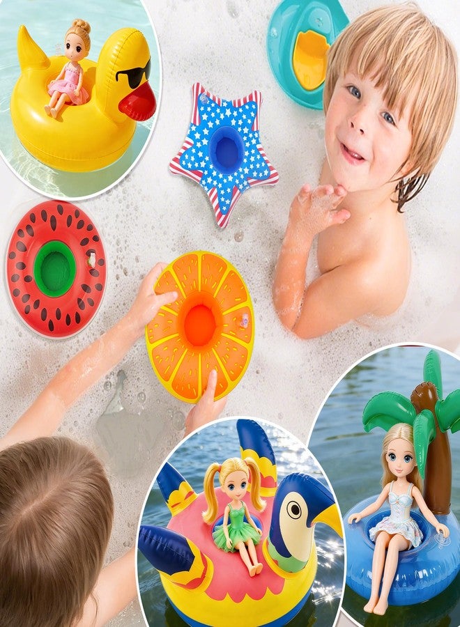 iShyan 22 Pcs Inflatable Drink Holders,Pool Drink Holder Floats for Swimming Pool Party - Image 5