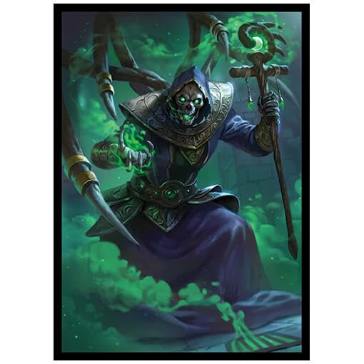 Fantasy North - Venomskull - The Risen Plague - 100 Smooth Matte TCG Trading Card Sleeves - Fits Magic MTG Commander Pokemon and Other Card Games - Playing Card Sleeves - Image 1