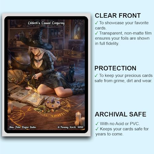 Fantasy North - Venomskull - The Risen Plague - 100 Smooth Matte TCG Trading Card Sleeves - Fits Magic MTG Commander Pokemon and Other Card Games - Playing Card Sleeves - Image 3