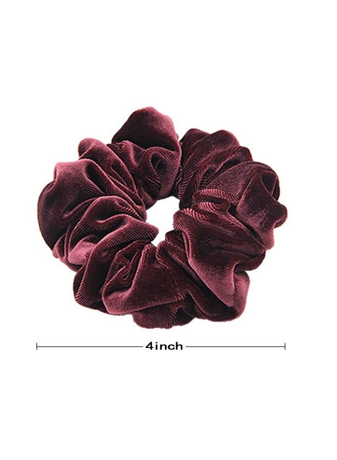 CHIROGRAPHY Velvet Hair Scrunchies - Soft Elastic Hair Ties for Women and Girls, Colorful Scrunchies for Ponytails, Buns & Braids, No Damage Hair Accessories (Pack of 20, Multicolor) - Image 5