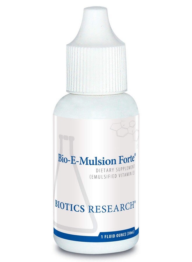 بيوتيكس ريسيرش Biotics Research Bio E Mulsion Forte 1 أونصة سائلة، 30 مل فيتامين E 30 وحدة دولية / 5 قطرات، مستحلب، يدعم وظيفة الخلايا، مضاد للأكسدة قوي يدعم وظيفة المناعة، صحة القلب، 1 أونصة سائلة - Image 1