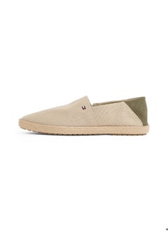 TOMMY HILFIGER Men's Flag Embroidery Fine-Cleat Espadrilles - Cotton, Beige  - Image 5