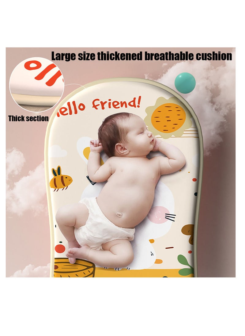 MissTiara - 2-in-1 Sit-Stand Foldable Infant Fitness Walker and Musical Pedal Piano Play Mat with Removable Rattle Pendant Pad 4 Modes Assorted - Image 1