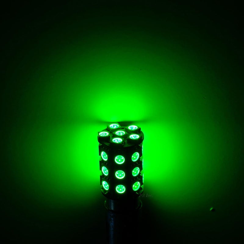 PA LED 30SMD 3157 Green Auto LED Bulbs - Image 3
