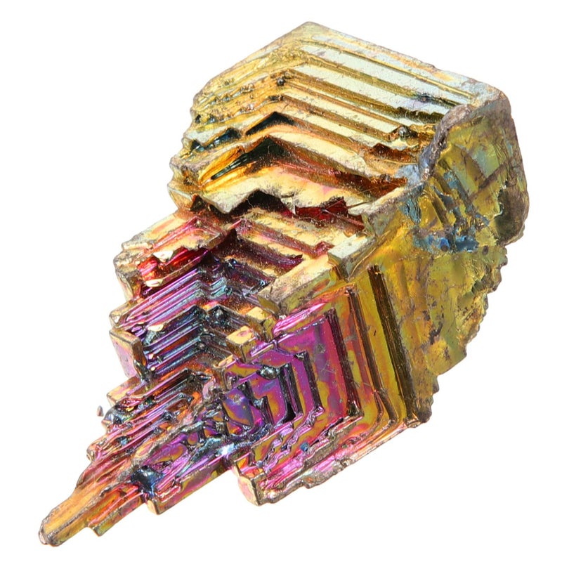 Natural Bismuth Crystal Specimen Mineral Display For Desktop Decor Education - Image 2