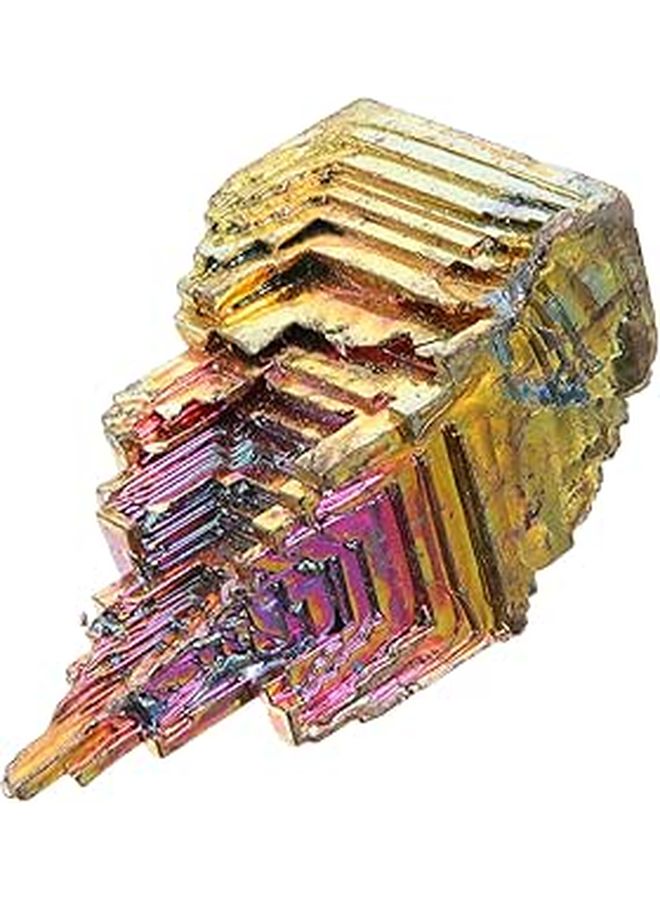 Natural Bismuth Crystal Specimen Mineral Display For Desktop Decor Education - Image 1