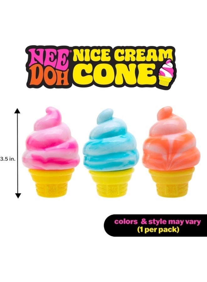 Needoh Schylling Needoh Ice Cream Cone - Sensory Squeeze Toy (Blue) - Image 4