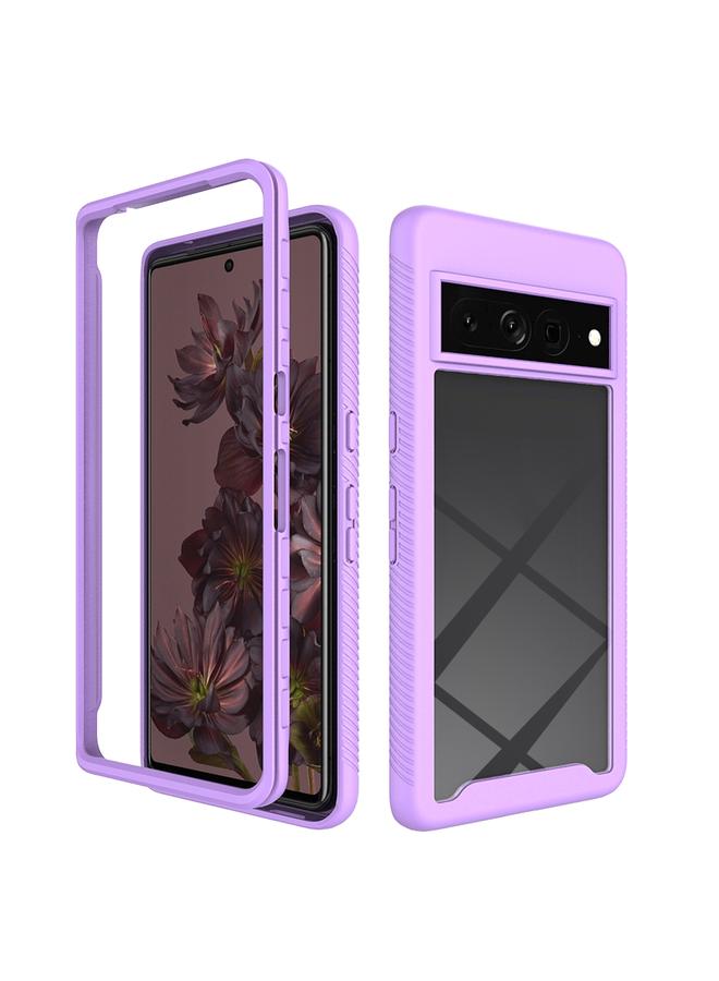 Green Tiger Case For Google Pixel 7 Pro Starry Sky Solid Color Shockproof TPU Clear PC Phone Case - Image 1