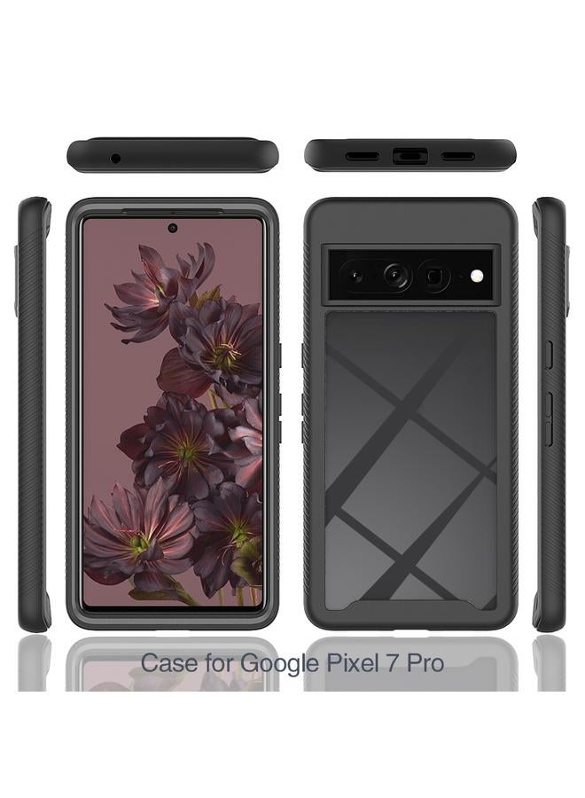 Green Tiger Case For Google Pixel 7 Pro Starry Sky Solid Color Shockproof TPU Clear PC Phone Case - Image 3