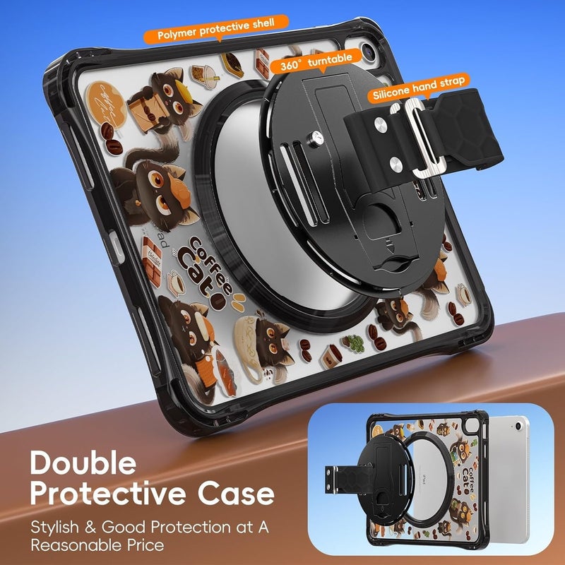 Ergonomic Double Layer Protective Tablet Case Nonslip Strap Design Full Access to Port Enhancing Protective Full Access Port Protector Case - Image 3