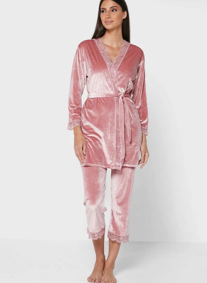 Khizana 4 Pieces Pyjama Set