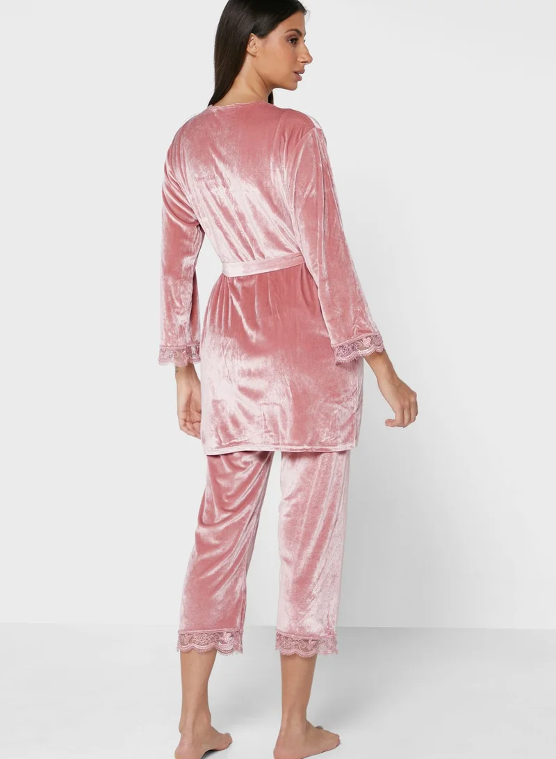 Khizana 4 Pieces Pyjama Set