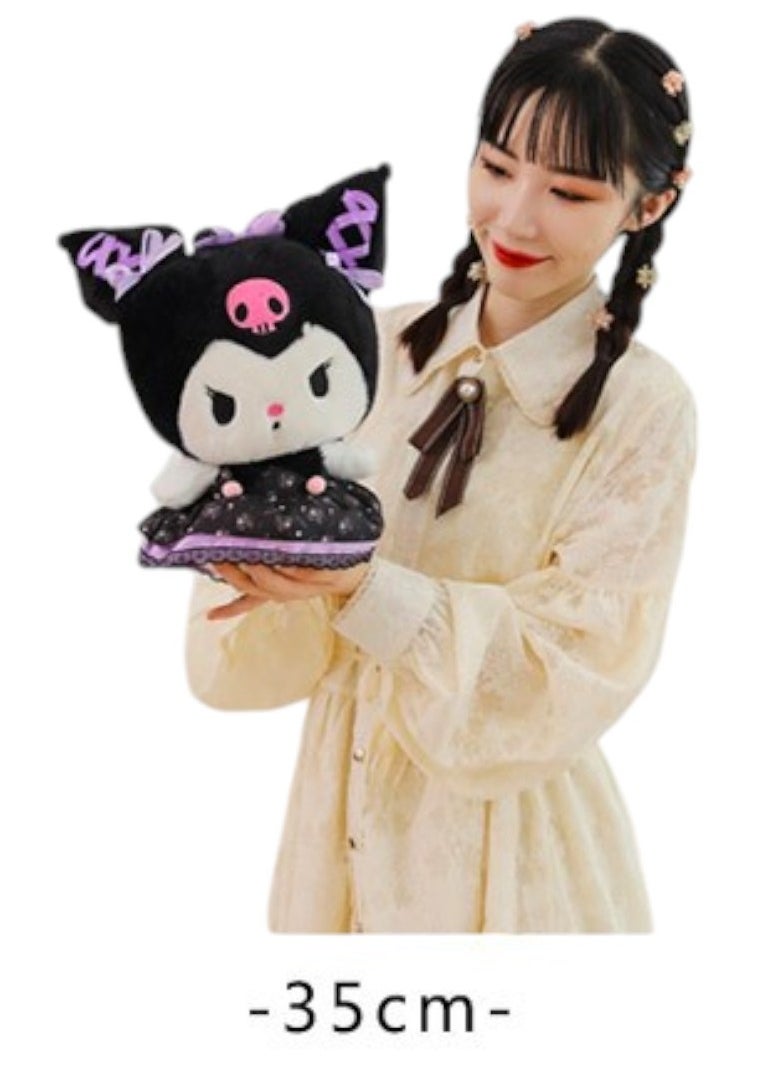 Toy Box - 35cm Kuromi Plush Doll Stuffed Soft Toy Birthday Gifts for Children Adults and Anime Fans - Image 1