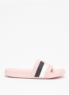 Girls' Logo Print Slide Slippers