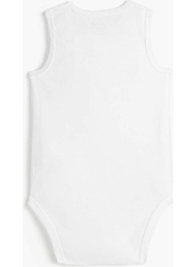 June Baby Basic 5-Pack White Athlete Bodysuit White - Image 4