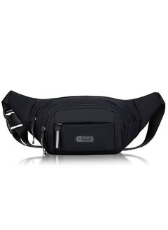 Hanayo Sling Bag Men's Shoulder Bag Casual Sports Fashion Women's and Men's Running Waist Bag Crossbody Waist Bag with Adjustable Shoulder Strap Backpack Black 40.00*6.00*14.00cm  - Image 1