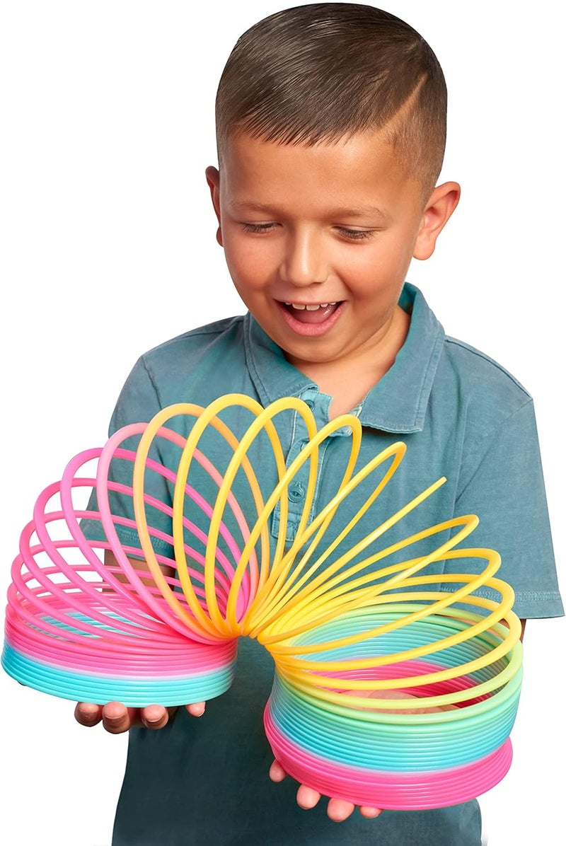 Slinky Just Play the Original Walking Spring Toy, 5-inch Diameter Plastic Rainbow Giant , Fidget Toy, Kids Toys for Ages 5 Up - Image 2