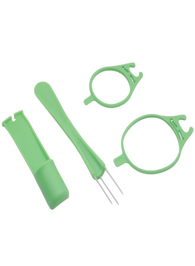 OZXNO 2 Set Pickle Fork Plastic Pickle Grabber Green Pickle Picker Pickle Jar Fork Kitchen Gadgets Pickle Gifts - Image 3