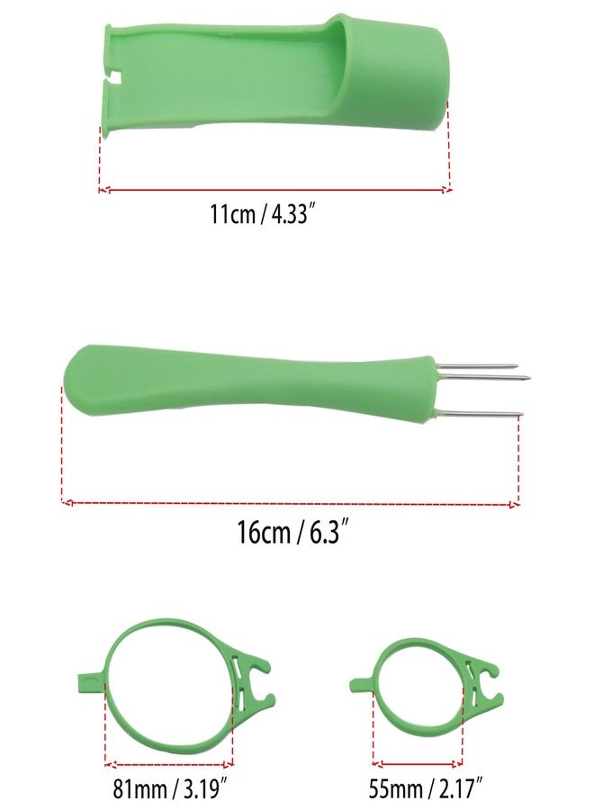 OZXNO 2 Set Pickle Fork Plastic Pickle Grabber Green Pickle Picker Pickle Jar Fork Kitchen Gadgets Pickle Gifts - Image 2