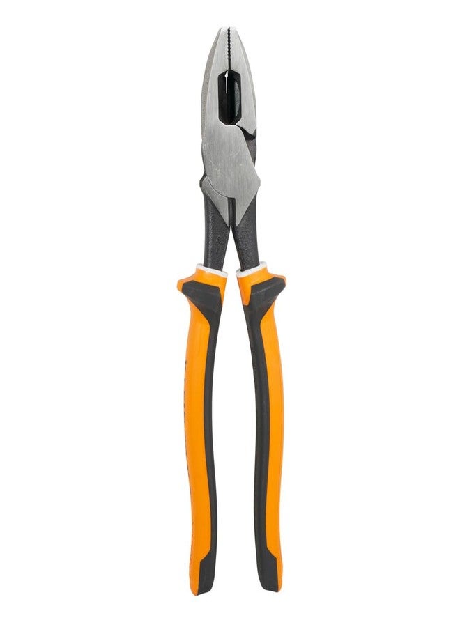 Klein Tools 2139NEEINS Slim Handle Insulated Side Cutter Pliers, Made in USA, Streamline New England Nose with Knurled Jaws, 9-Inch - Image 4