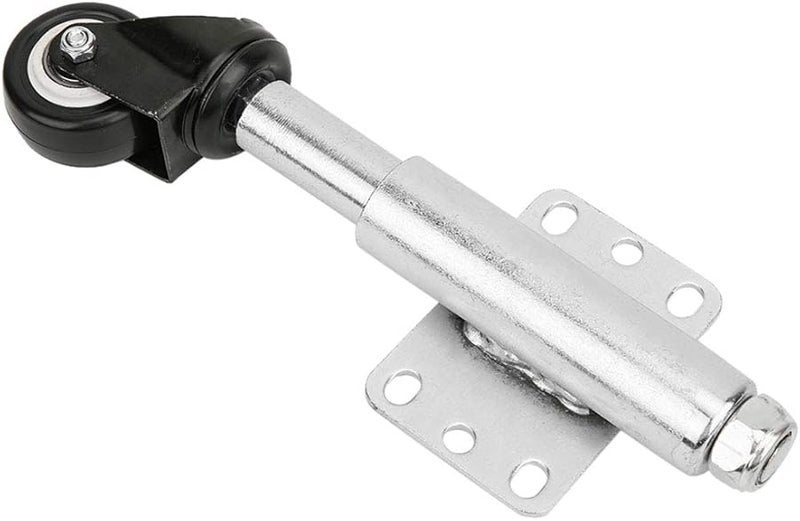 Heavy Duty 110lbs Capacity PU Gate Caster Wheel Spring Loaded with 6 Hole Mounting Plate - Image 1