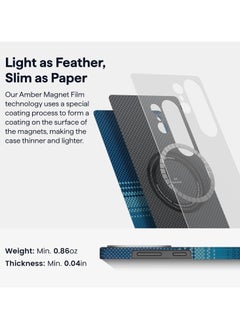 PITAKA pitaka Case for Samsung Galaxy S25 Ultra, 6.8 Inch, Compatible with MagSafe, Slim & Light Samsung Galaxy S25 Ultra Case, 1500D Aramid Fiber Made [MagEZ Case 4 - Moonrise]  - Image 5