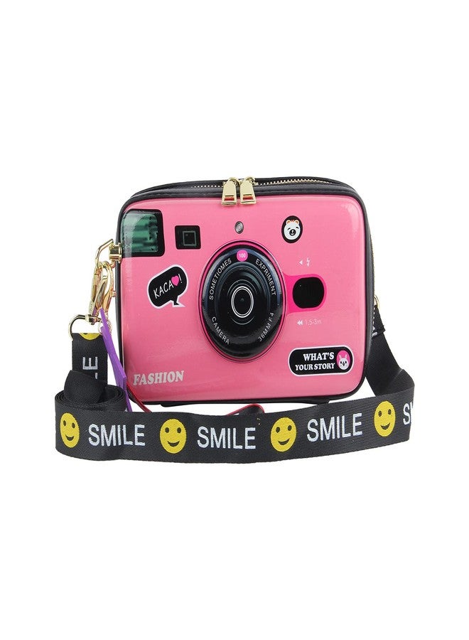 KUANG! Women Fashion Camera Shaped Crossbody Handbag PU Leather Vintage Shoulder Bag Novelty Clutch Box Purse - Image 1