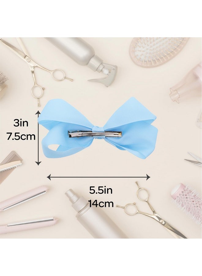 5.5 Inch Grosgrain Hair Bow Clip For Woman And Girlslight Blue - pzsku/Z558C2DE24E3F30569EFBZ/45/_/1721558247/27338e1f-98b6-4046-9605-baf83afd6df1