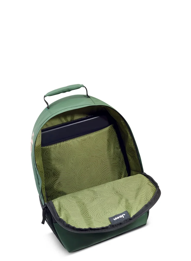 Jeep Dual Material Backpack - Green