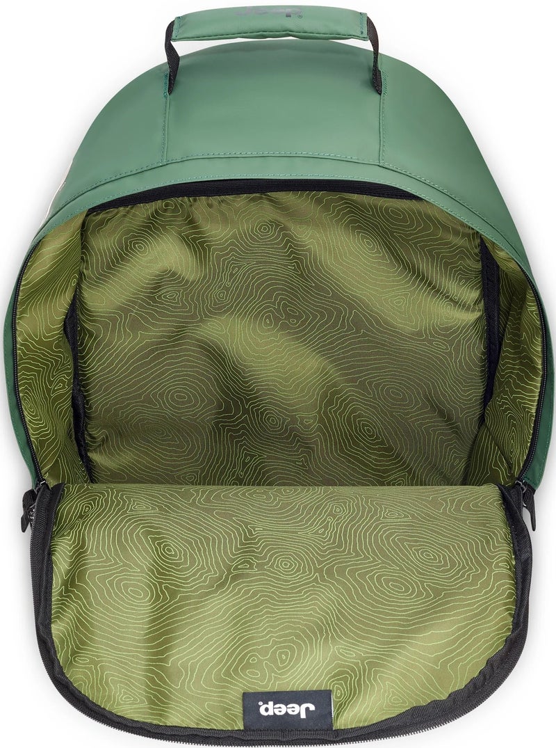 جيب حقيبة ظهر بمزيج المواد - أخضر - Image 3