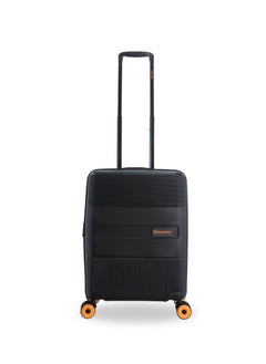 Discovery Discovery Trails Carry-On Small Cabin PP Hardside Luggage Black, Durable Expandable Unbreakable Double Zip Lightweight Travel Bag 4 Double Wheel TSA Lock 21 Inch Suitcase Trolley Bag.  - Image 1