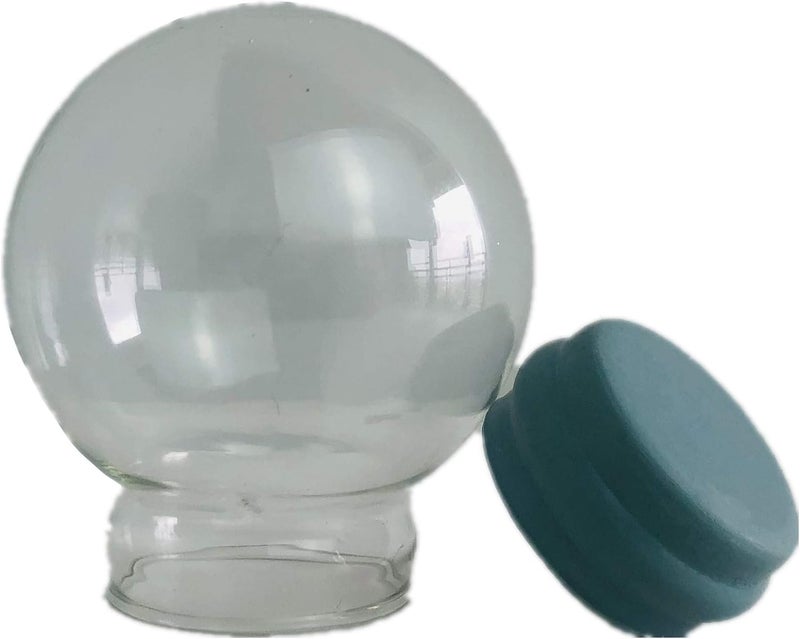 Youda DIY Empty Glass Snow Globe Kit - Water Globe Accessories (D65mm) - Image 2