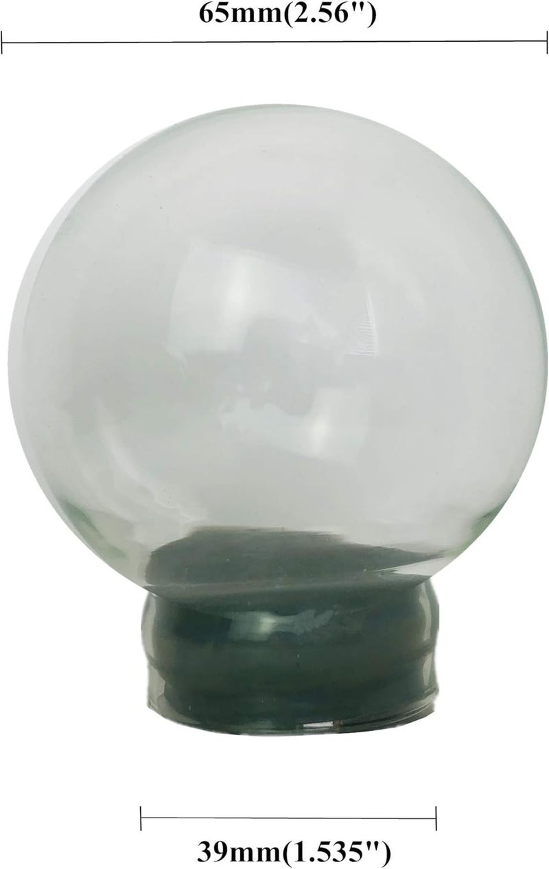 Youda DIY Empty Glass Snow Globe Kit - Water Globe Accessories (D65mm) - Image 5
