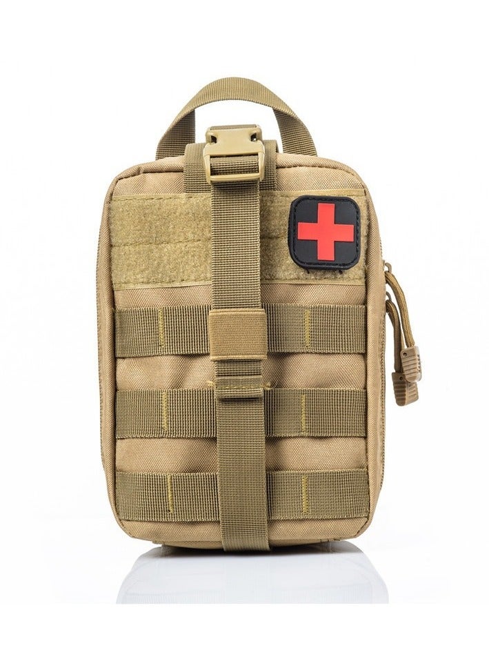 AROAQ First Aid Bag, Tactical Medical Pouch, Waterproof Lightweight  First Aid Kit Medical Bag, Emergency Survival Kit Bag For Hiking Travel Home Emergency Treatment Case, ( Khaki  )  - Image 1