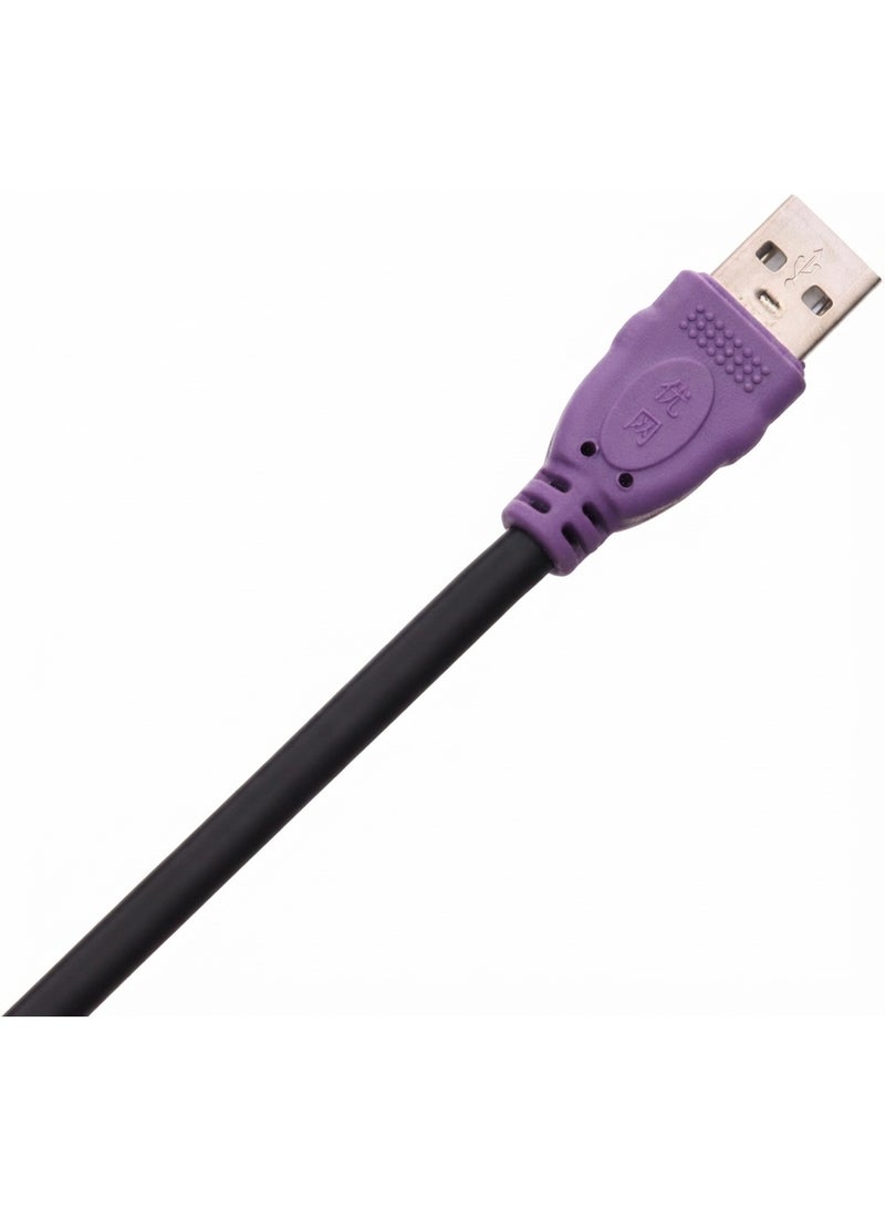 ابلس كابل طابعة AB-83B USB 2.0 بطول 5 أمتار – كابل عالي السرعة (من USB A إلى USB B) يتميز بقلب من النحاس الخالي من الأكسجين، ونقل سريع للبيانات، وتصميم متين مخصص للطابعات والماسحات الضوئية والأجهزة المزودة بمنفذ USB-B. - Image 2