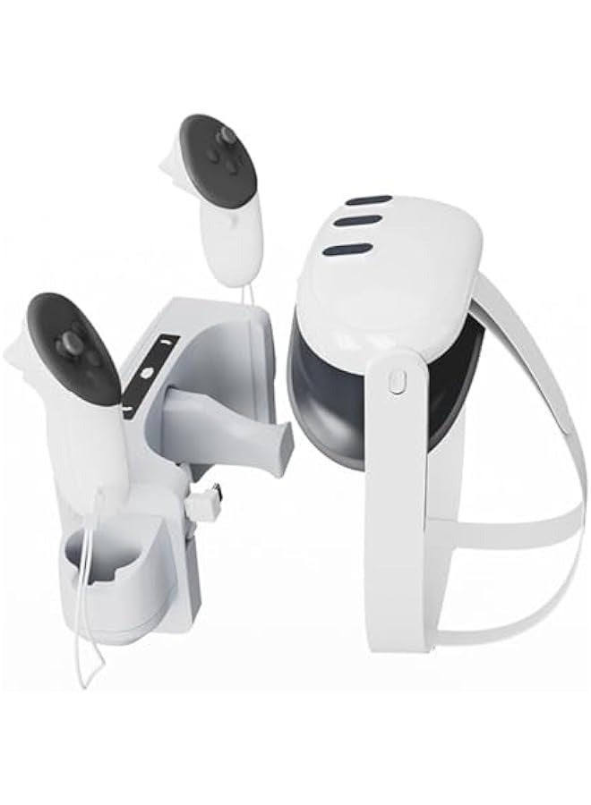 أنكوفو محطة شحن محمولة لنظارة Oculus Quest 3 ومحول التحكم - لون أبيض - Image 2
