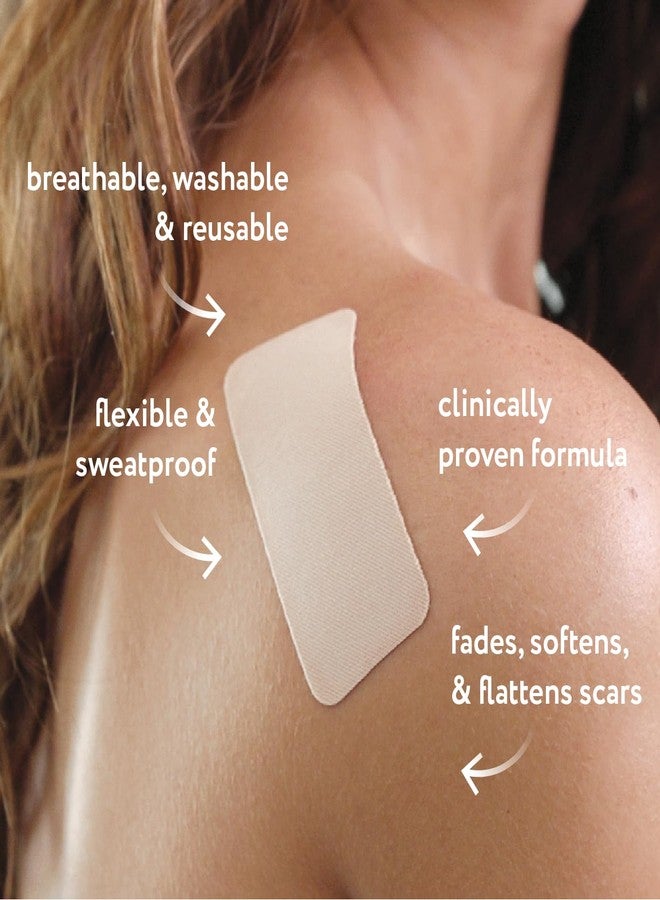 ScarAway Advanced Silicone Scar Sheets, Medical Grade Variety Pack Silicone Strips, Scar Treatment & Prevention for Surgical, Burn, Body, Acne, Hypertrophic & Keloid Scars, 8 Reuseable Sheets - Image 2