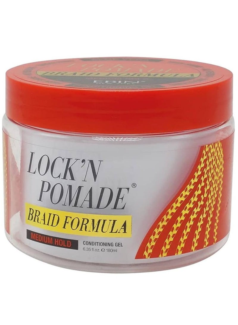 EBIN NEW YORK Braid Formula Conditioning Gel Medium Hold 180ml