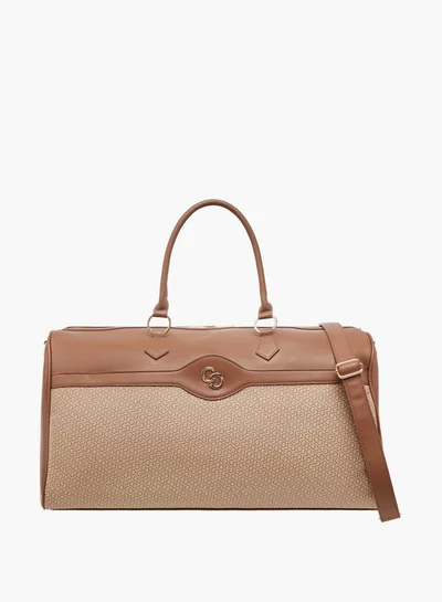 سيليست Women's Textured Duffle Bag with Double Handle and Zip Closure