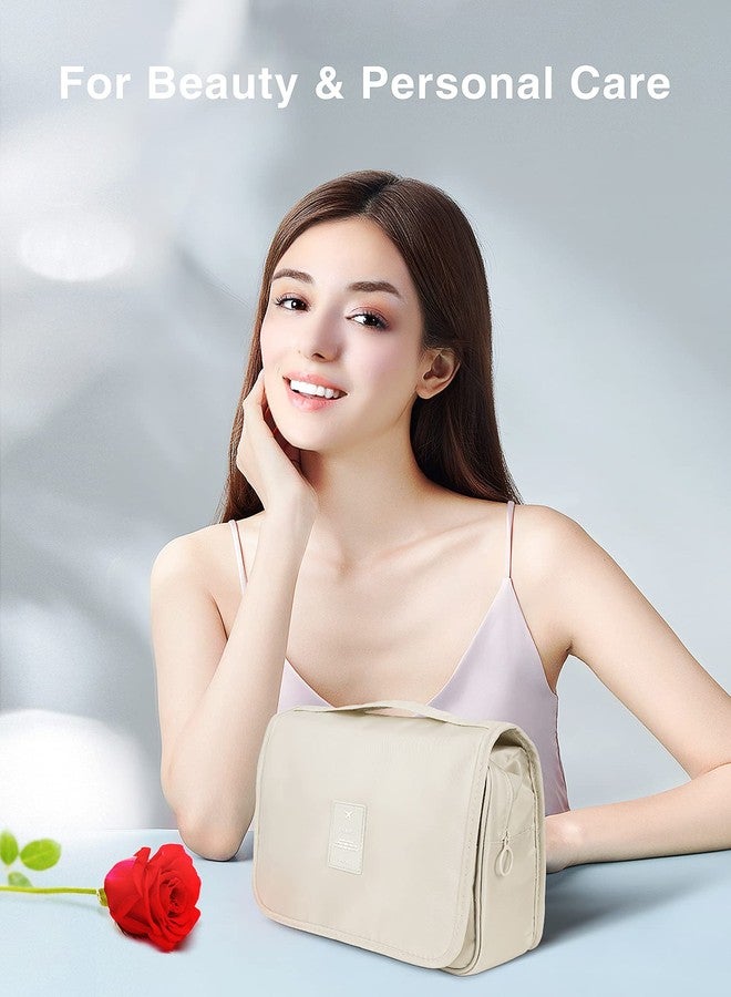 Luxtude Hanging Toiletry Bag for Women with Hanging Hook, Water-resistant Traveling Toiletries Bag, Portable Toiletry Travel Organizer Bag for Toiletries, Shower, Bathroom, Cosmetics Accessories etc. - Image 2