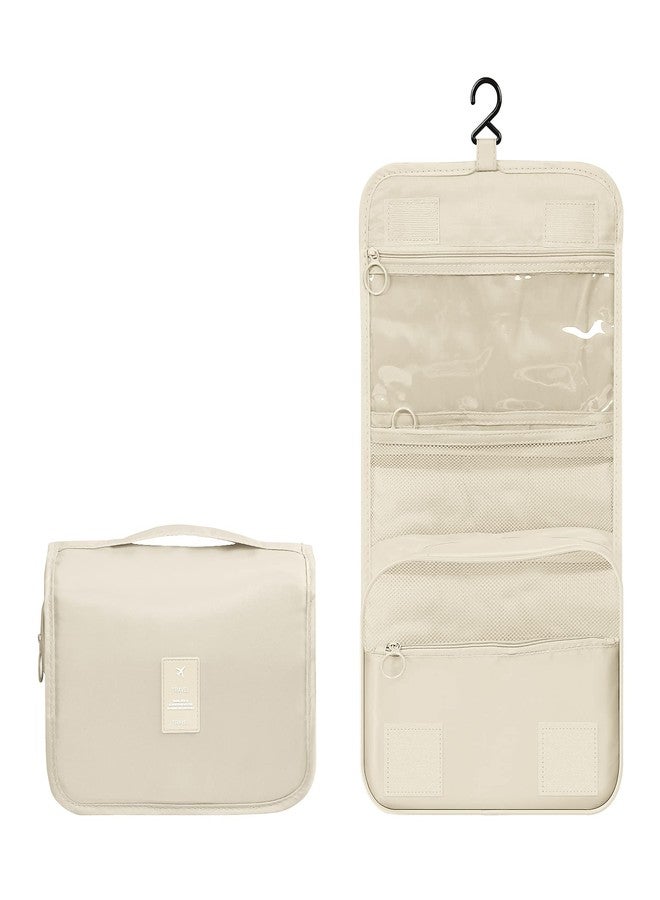 Luxtude Hanging Toiletry Bag for Women with Hanging Hook, Water-resistant Traveling Toiletries Bag, Portable Toiletry Travel Organizer Bag for Toiletries, Shower, Bathroom, Cosmetics Accessories etc. - Image 1